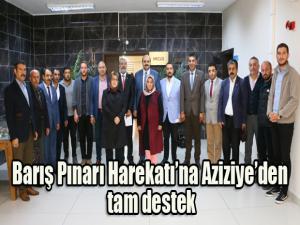 Barış Pınarı Harekatına Aziziyeden tam destek