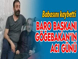 Baro Başkanı Göğebakanın acı günü