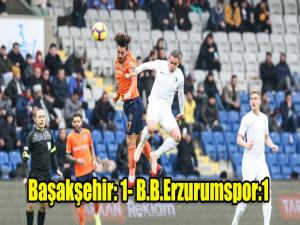 Başakşehir - Büyükşehir Belediye Erzurumspor maç sonucu: 1-1