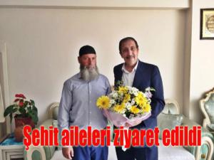 Başkan Bulutlar, şehit ailelerini unutmadı