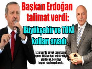 Başkan Erdoğan talimat verdi: Büyükşehir ve TOKİ kolları sıvadı