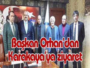 Başkan Orhandan Karakayaya ziyaret