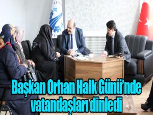 Başkan Orhan Halk Gününde vatandaşları dinledi