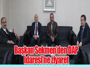 Başkan Sekmenden DAP İdaresine ziyaret