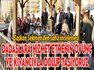 Başkan Sekmenden saha gezisi
