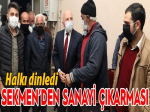 Başkan Sekmenden sanayi çıkarması