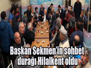 Başkan Sekmen Hilalkente çıkarma yaptı