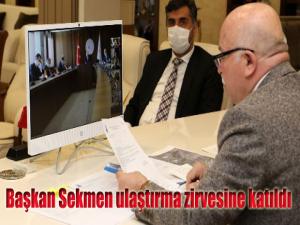 Başkan Sekmen ulaştırma zirvesine katıldı