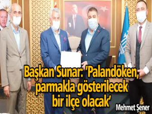 Başkan Sunar:Palandöken, parmakla gösterilecek bir ilçe olacak