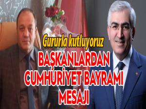 Başkanlardan Cumhuriyet Bayramı mesajı