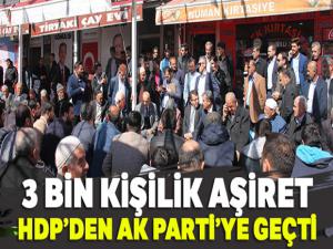 Batman'da 3 bin kişilik aşiret HDP'den AK Parti'ye geçti
