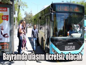 Bayramda ulaşım ücretsiz olacak