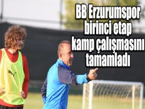 BB Erzurumspor, birinci etap kamp çalışmasını tamamladı