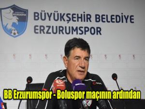 BB Erzurumspor - Boluspor maçının ardından