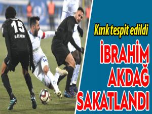 BB Erzurumsporda Kaptan İbrahim Akdağ sakatlandı