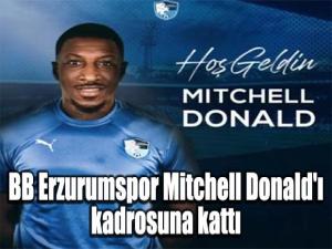 BB Erzurumspor Mitchell Donald'ı kadrosuna kattı