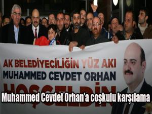 Belediye Başkan adayı Muhammed Cevdet Orhana coşkulu karşılama