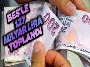 BES büyüklüğü 127 milyar lirayı geçti