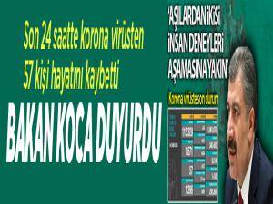 Bilim Kurulu sonrası önemli açıklamalar: Son 24 saatte korona virüsten 57 kişi hayatını kaybetti