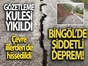 Bingöl'de 5.7 büyüklüğünde deprem! Bir çok ilden hissedildi