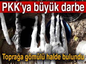 Bingöl'de PKK'ya darbe: Toprağa gömülü cephanelik ele geçirildi