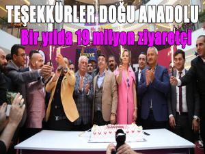 Bir yılda 19 milyon ziyaretçi