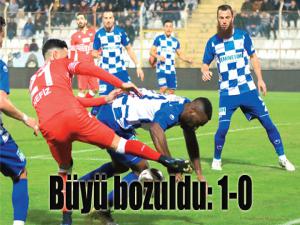 Büyü bozuldu:1-0