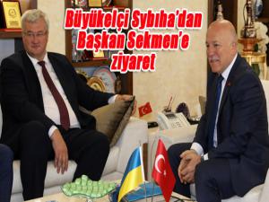  Büyükelçi Sybıhadan Başkan Sekmene ziyaret