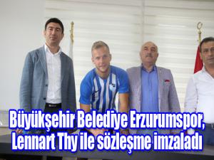Büyükşehir Belediye Erzurumspor, Lennart Thy ile sözleşme imzaladı
