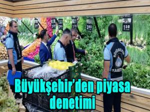 Büyükşehirden piyasa denetimi