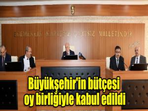 Büyükşehir'in bütçesi oy birliğiyle kabul edildi