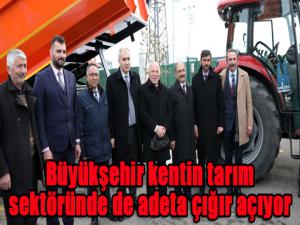 Büyükşehir kentin tarım sektöründe de adeta çığır açıyor