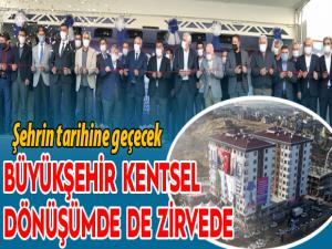 Büyükşehir kentsel dönüşümde de zirvede