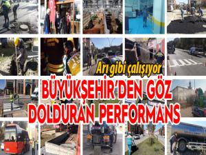 Büyükşehirden göz dolduran performans