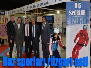  Buz sporları rüzgarı esti