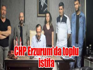 CHP Erzurumda toplu istifa