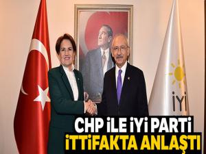 CHP ile İYİ Parti ittifakta anlaştı