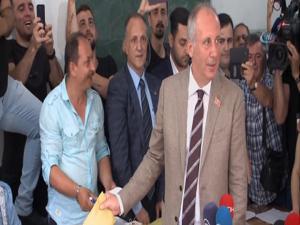 Cumhurbaşkanı Adayı Muharrem İnce, memleketi Yalovada oy kullandı