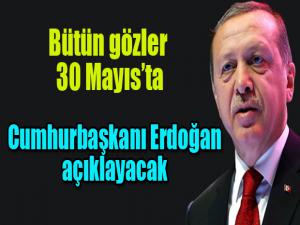 Cumhurbaşkanı Erdoğan 30 Mayıs'ta açıklayacak