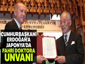 Cumhurbaşkanı Erdoğan'a Japonya'da fahri doktora unvanı verildi