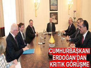 Cumhurbaşkanı Erdoğan, ABD Dışişleri Bakanı Pompeo'yu kabul etti