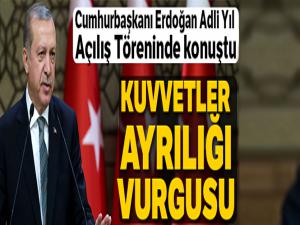 Cumhurbaşkanı Erdoğan Adli Yıl Açılış Töreninde konuştu