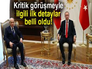 Cumhurbaşkanı Erdoğan-Bahçeli görüşmesiyle ilgili ilk detaylar!