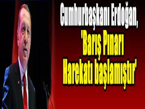 Cumhurbaşkanı Erdoğan, 'Barış Pınarı Harekatı başlamıştır'