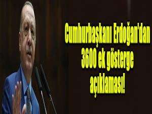 Cumhurbaşkanı Erdoğan'dan 3600 ek gösterge açıklaması!