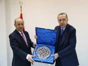 Cumhurbaşkanı Erdoğan, Erzurum Valisi ve Büyükşehir Belediye Başkanını kabul etti