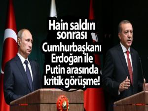 Cumhurbaşkanı Erdoğan ile Putin telefonda görüştü