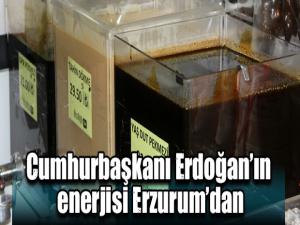 Cumhurbaşkanı Erdoğanın enerjisi Erzurumdan