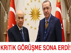 Cumhurbaşkanı Erdoğan, MHP Lideri Bahçeli görüşmesi sona erdi