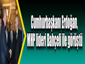 Cumhurbaşkanı Erdoğan, MHP lideri Bahçeli ile görüştü